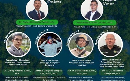 [25 Oktober 2024] Webinar Restorasi dan Konservasi Hutan Mangrove: Strategi Untuk Keberlanjutan Ekosistem dan Pemberdayaan Masyarakat