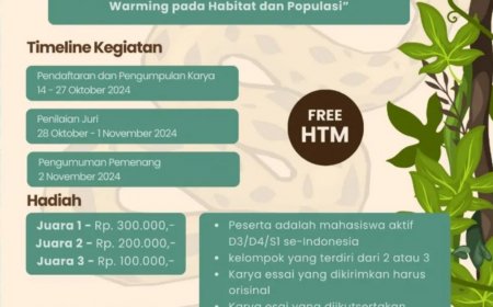 [ 14-27 Oktober 2024 ] Kompetisi Essai Nasional: Reptil dan Perubahan Iklim: Dampak Global Warming pada Habitat Populasi