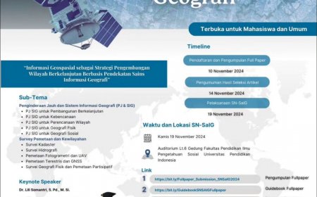 [19 November 2024] SEMINAR NASIONAL SAINS INFORMASI GEOGRAFI 2024