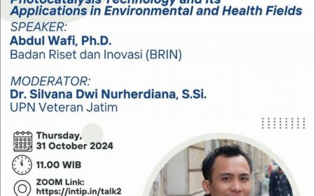 [ 31 October 2024 ] Webinar Photocatalysis Technology and Its Applications in Environmental and Health Fields