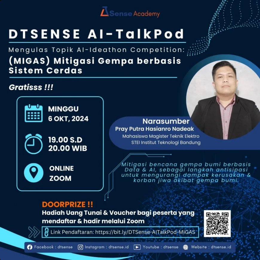 [6 Oktober 2024] Webinar DTSense AI-TalkPod