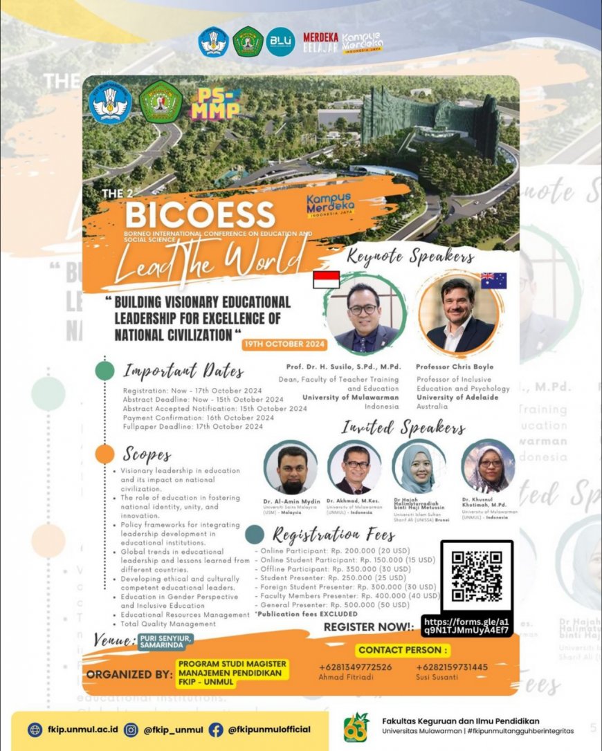 [19 Oktober 2024] The 2nd Borneo International Conference on Education and Social Science (BICOESS)