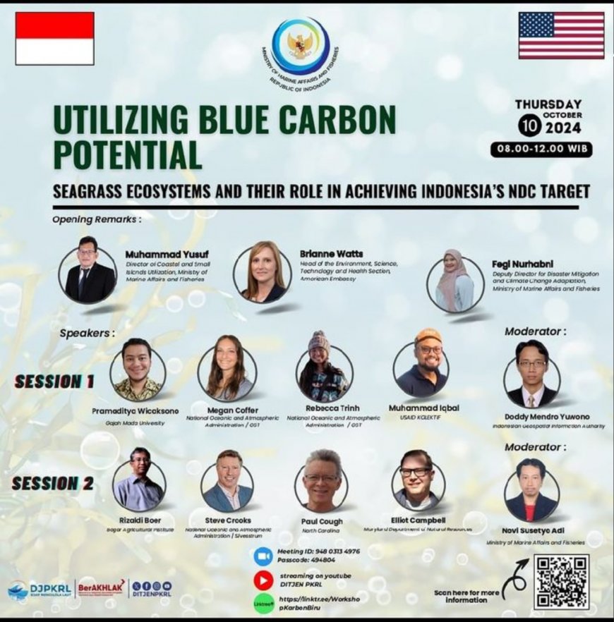 [10 October 2024] Worskhop Utilizing the Potential of Blue Carbon: Seagrass Ecosystem and Its Role in Achieving Indonesia’s NDC Target