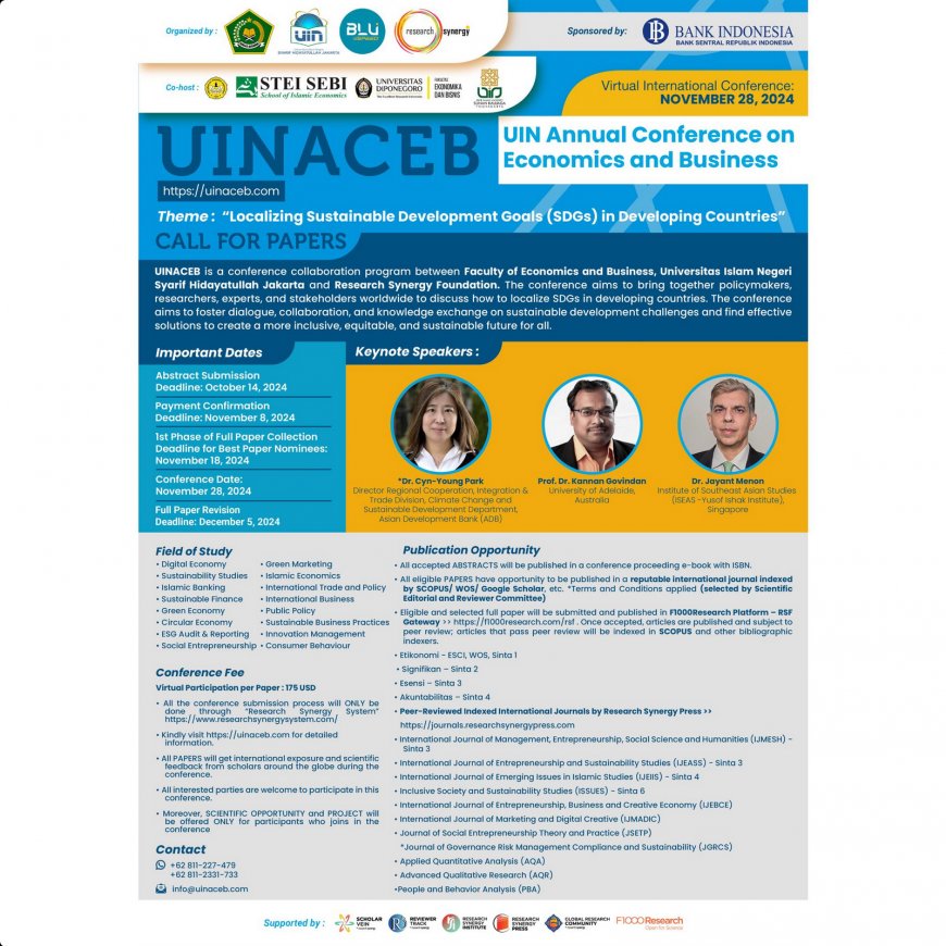 [ November 28, 2024] UIN Annual Conference on Economics and Business (UINACEB)