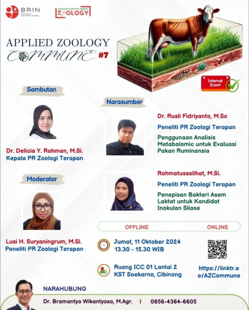 [11 Oktober 2024] Sharing Session Applied Zoology Commune