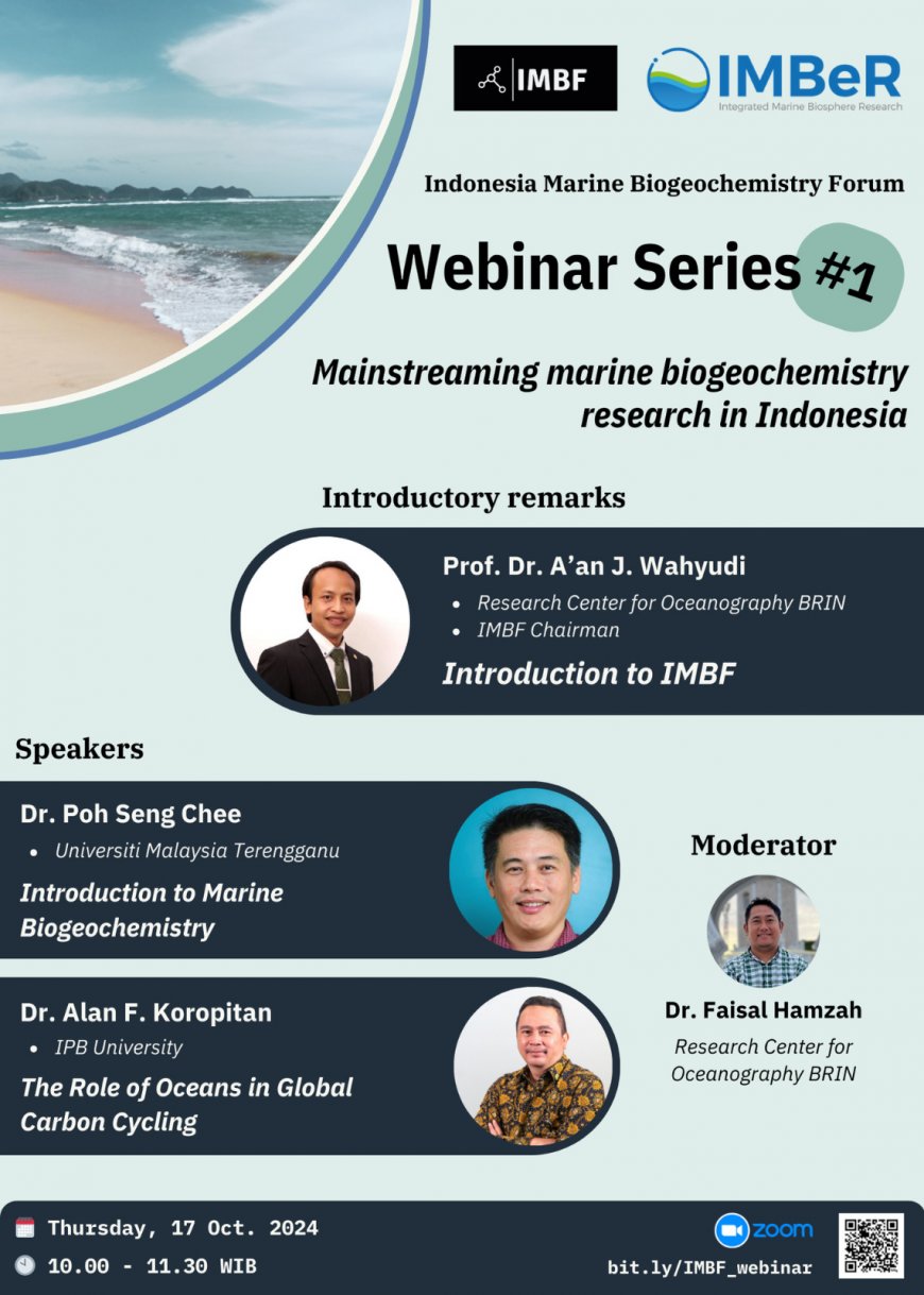 [17 October, 2024] Webinar Mainstreaming Marine Biogeochemistry Research in Indonesia