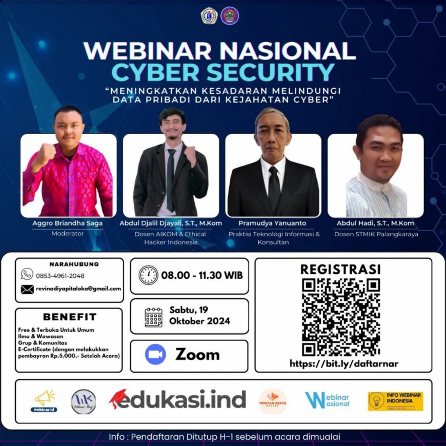 [19 Oktober 2024] Webinar Nasional Cyber Security 2024