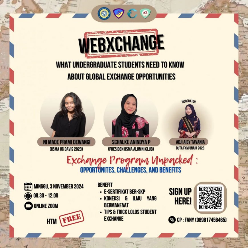 [03 November 2024] WebXChange: What Undergraduate Students Need to Know About Global Exchange Opportunities