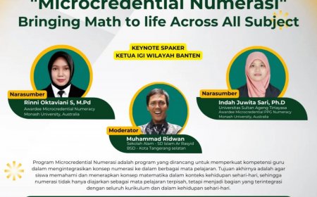 [14 November 2024] Webinar Microcredential Numerasi: Bringing Math to life Across All Subject