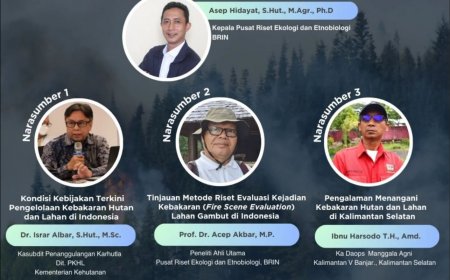 [ 21 November 2024 ] Webinar Tinjauan Kebijakan, Riset & Best Practices Pengendalian Kebakaran Hutan dan Lahan dalam Memitigasi Gangguan Ekosistem Hutan di Indonesia