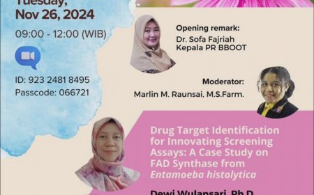 [26 November 2024] Bincang Riset Kesehatan:  Drug Target Identification  & Combination Therapy in Cancer