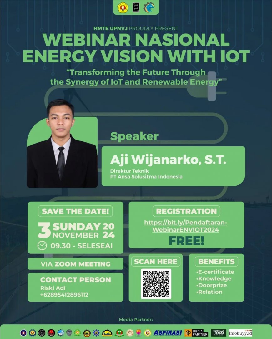 [3 November 2024] Webinar Transforming the Future: IoT and Renewable Energy Synergy