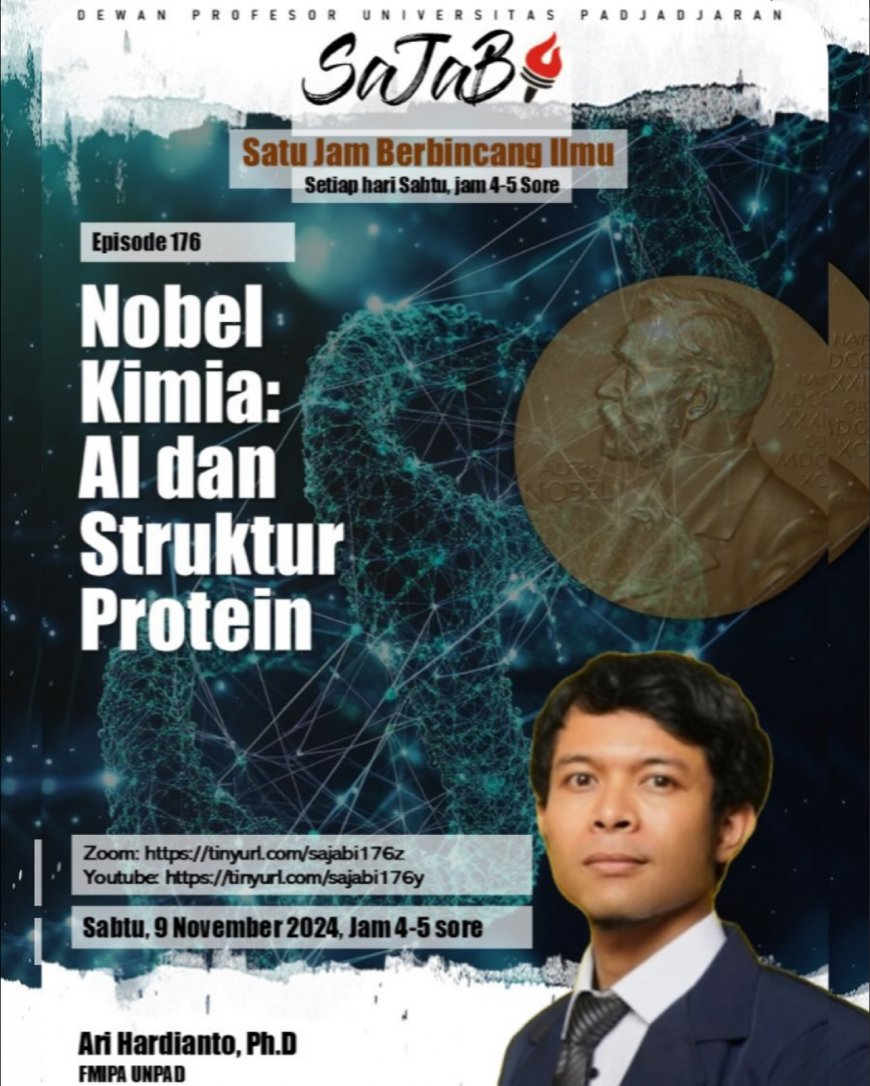 [ 9 November 2024 ] AI dan Struktur Protein: Nobel Kimia 2024