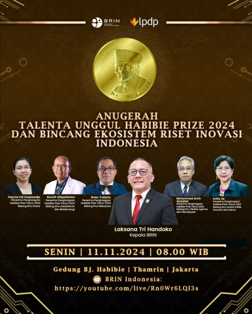 [11 November 2024]  Anugerah Talenta Unggul Habibie Prize 2024