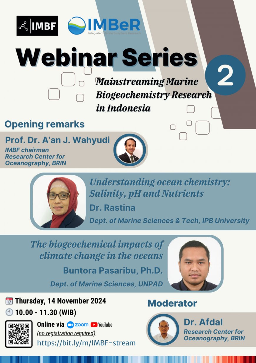 [14 November 2024] Webinar Mainstreaming Marine Biogeochemistry Research in Indonesia