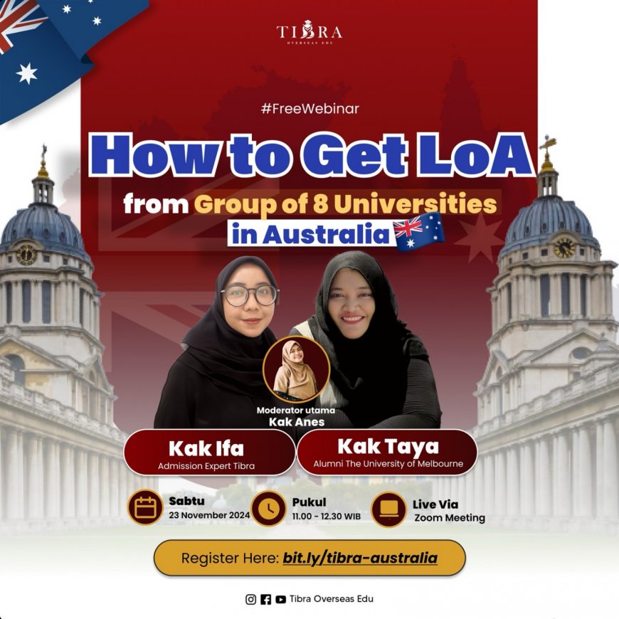 [23 November 2024] How to Get LoA from Group of 8 Universities in Australia