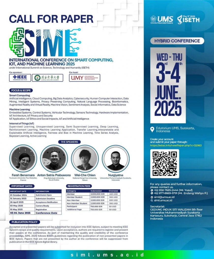 [ 3-4 June 2025 ] International Conference on Smart Computing, IoT, and Machine Learning (SIML) 2025