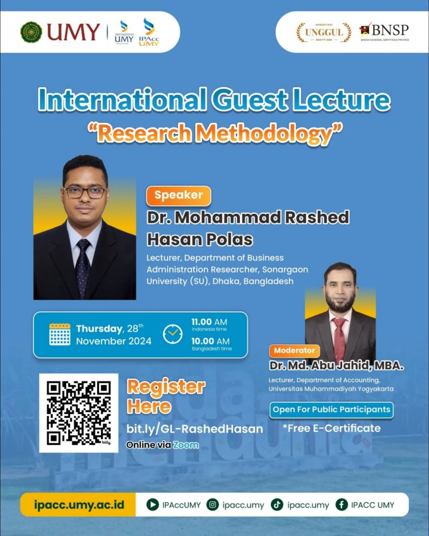 [November 28th, 2024 ] Guest Lecture Research Methodology