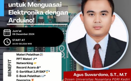 [06 Desember 2024] Pelatihan From Zero to Arduino Hero: Pelatihan Dasar untuk Menguasai Elektronika dengan Arduino