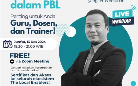 [ 13 Desember 2024 ] Webinar Teknik Fasilitasi dalam PBL