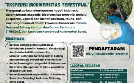 [ 12 Januari 2025] Call for Master and Doctoral Students: Ekspedisi Biodiversitas Terestrial
