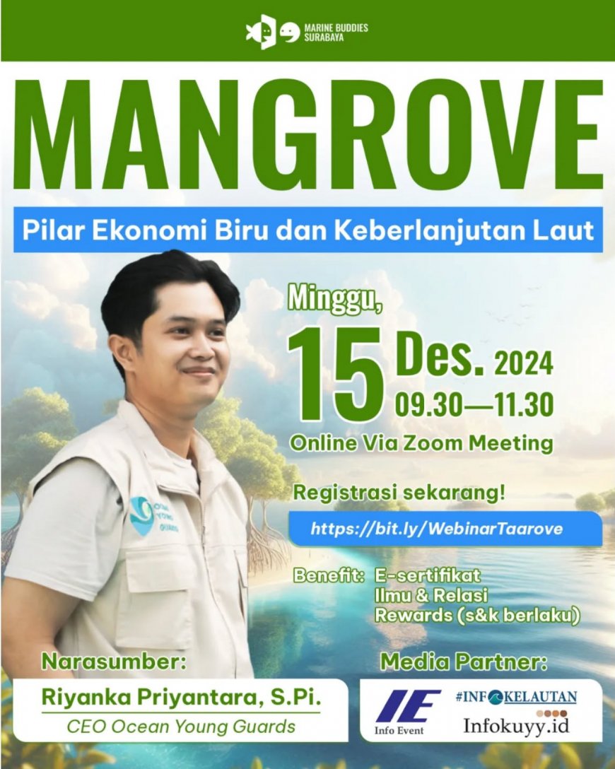 [15 Desember 2024] Webinar Mangrove: Pilar Ekonomi Biru dan Keberlanjutan Laut