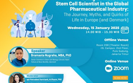 [Jan 15, 2025] Being an Indonesian Stem Cell Scientist in the Global Pharmaceutical Industry: The Journey, Myths, and Quirks of Life in Europe (and Denmark)