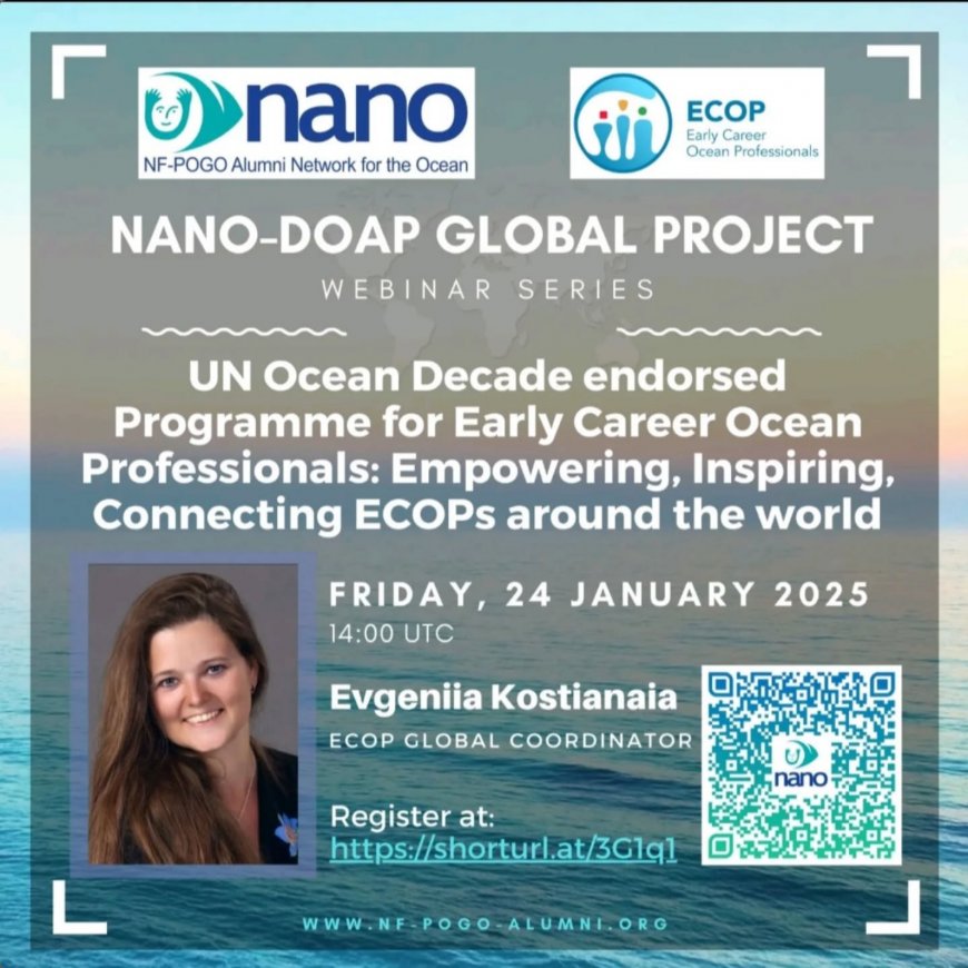 [24th January 2025 ] UN Ocean Decade endorsed Programme for Early Career Ocean Professionals, or ECOP Programme