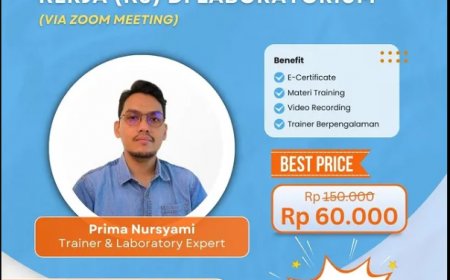 ONLINE TRAINING "Keselamatan dan Kesehatan Kerja (K3) di Laboratorium"✨