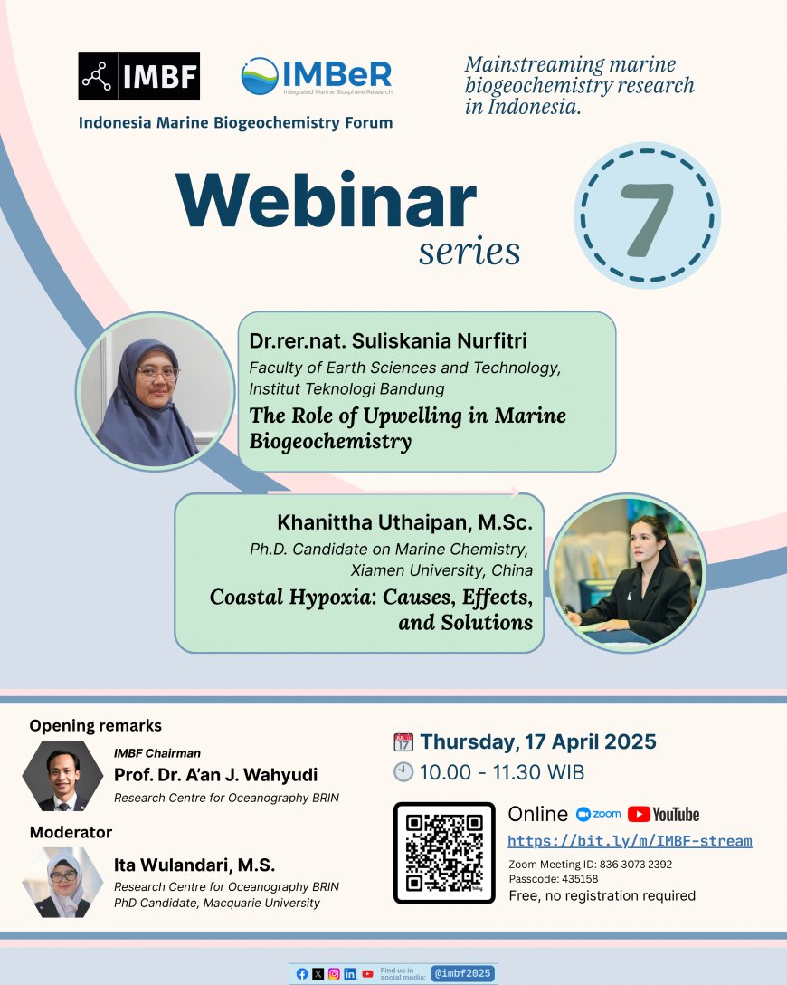 [17 April 2025] Webinar Mainstreaming Marine Biogeochemistry Research in Indonesia