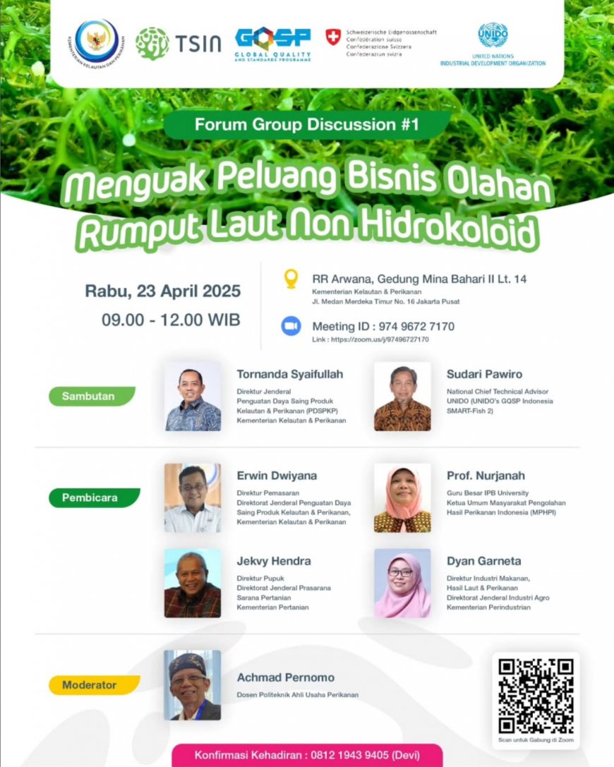[23 April 2025] FGD Menguak Peluang Bisnis Olahan Rumput Laut Non Hidrokoloid