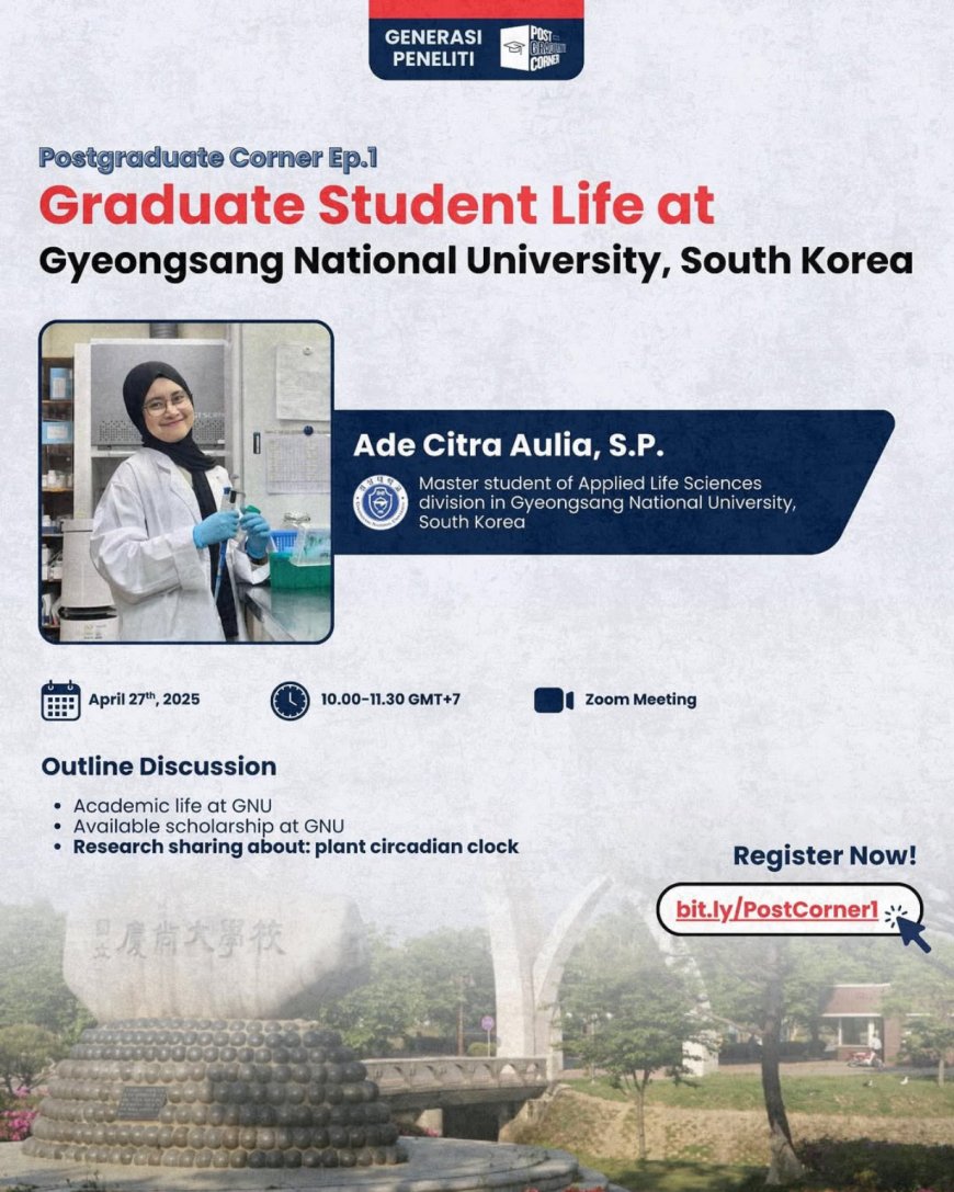 [27 April 2025] Graduate Student Life at Gyeongsang National University, South Korea