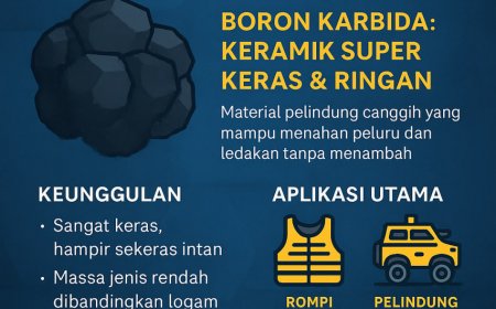 Ringan tapi Tangguh: Kisah Kristal Boron Karbida di Garis Depan Pertahanan