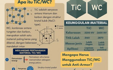 Bukan Baja Biasa! Ini Rahasia Material Super yang Tak Bisa Ditembus Peluru: TiC/WC