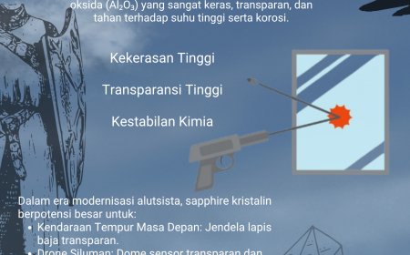 Sapphire Kristalin (Al2O3) : Material Revolusioner untuk Pertahanan Modern