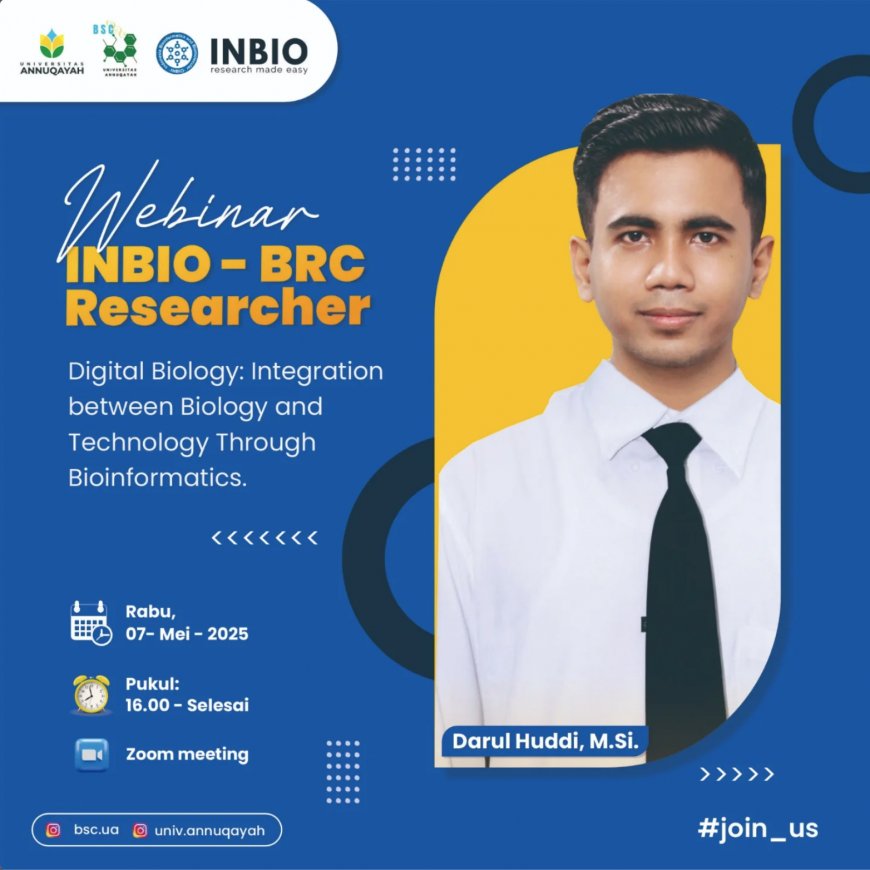 [07 Mei 2025] Webinar Digital Biology: Integration between Biology and Technology Through Bioinformatics