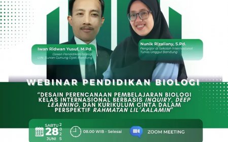 [28 Juni 2025] Webinar Desain Perencanaan Pembelajaran Biologi Kelas Internasional