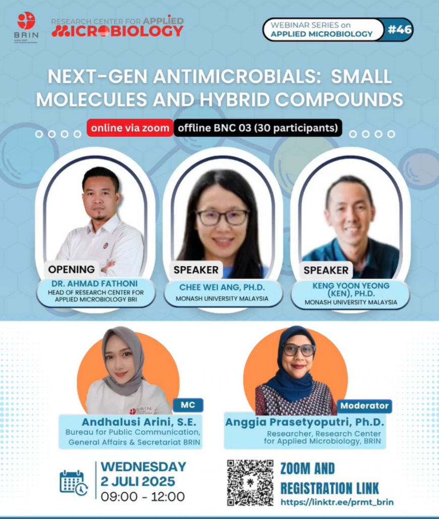 [ 2 Juli 2025 ] Webinar Next-Gen Antimicrobials: Small Molecules and Hybrid Compounds