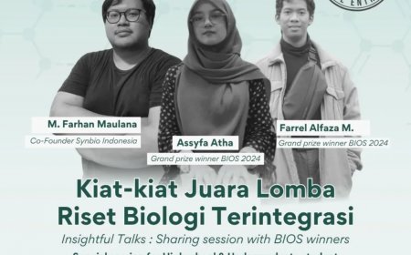 [26 Juli 2025] Webinar Kiat-Kiat Juara Lomba Riset Biologi Terintegrasi