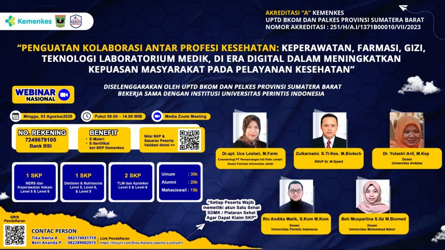 [3 Agustus 2025]  WEBINAR NASIONAL DIES NATALIS UPERTIS
