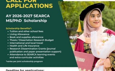 [30 September 2025] SEARCA MS/PhD Scholarship Applications