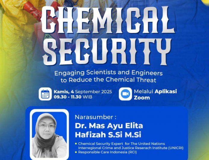 [ 4 September 2025 ] Webinar CHEMICAL SECURITY Engaging Scientists and Engineers to Reduce the Chemical Threat
