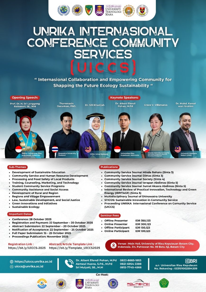 [28 October 2025] UNRIKA INTERNATIONAL CONFERENCE COMMUNITY SERVICES (UICCS) 2025