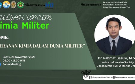 [29 November 2025] KULIAH UMUM MAGISTER KIMIA – UNJANI