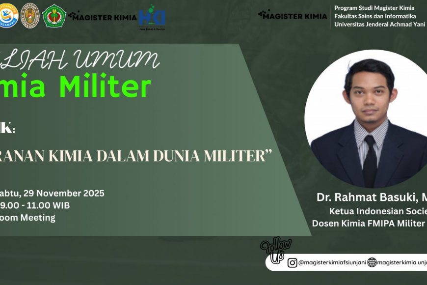 [29 November 2025] KULIAH UMUM MAGISTER KIMIA – UNJANI