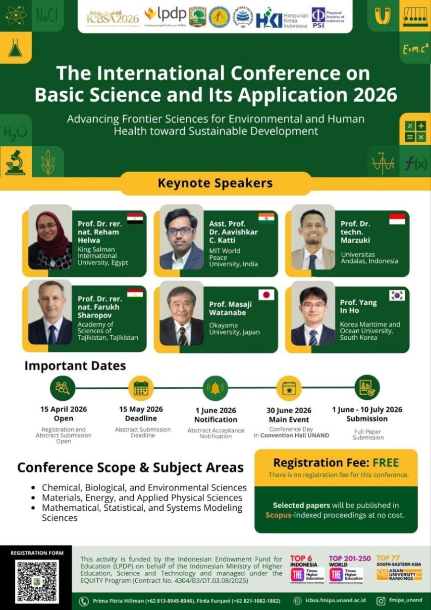 [30 June 2026] The International Conference on Basic Science and Its Aplication 2026