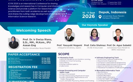 [10–11 September 2026]  International Conference on Information Technology Research and Innovation (ICITRI 2026)
